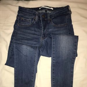 High rise skinny jeans